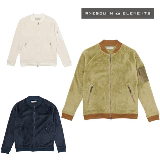 アクシーズクインELEMENTS ハイロフトフリースのリブジャケット AXES021105 ユニセックス/男女兼用 フリースジャケット  ※先行クリアランスセール【返品交換不可】
