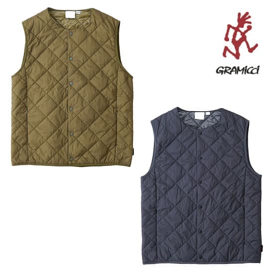 グラミチ サーマルインサレーションキルテッドベスト G5FU-J032 ユニセックス/男女兼用 ベスト THERMAL INSULATION QUILTED VEST ※先行クリアランス【返品交換不可】