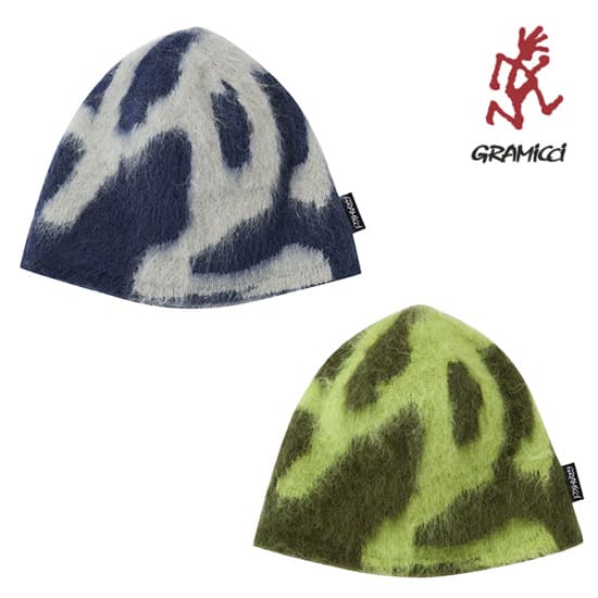 グラミチ モヘアバーリーランニングマンビーニー G5FA-151  帽子 MOHAIR BURLY RUNNINGMAN BEANIE 2025年秋冬新作