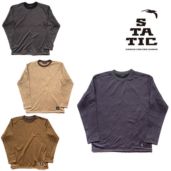 スタティック アドリフト クルー STATICS25501 レディース/女性用 ユニセックスサイズ 長袖Tシャツ Adrift Crew 2025年秋冬新作