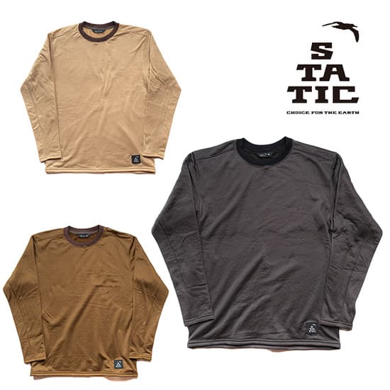 スタティック アドリフト クルー STATICS25501 メンズ/男性用 ユニセックスサイズ 長袖Tシャツ Adrift Crew 2025年秋冬新作