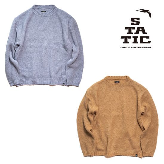 スタティック ロアー ハイロフト クルー STATICS45500 ユニセックス/男女兼用 セーター Roar Hi-Loft Crew 2025年秋冬新作