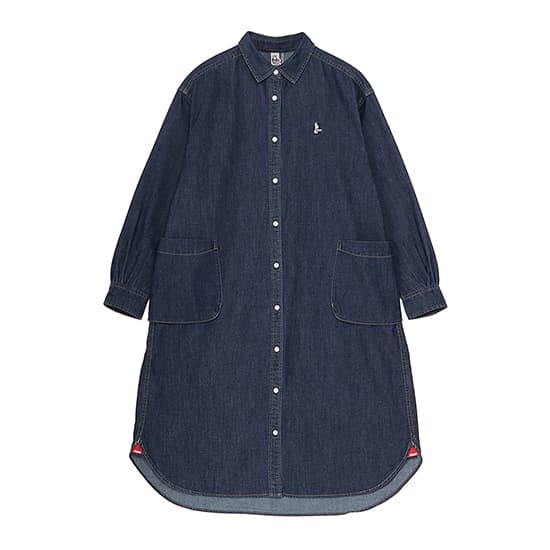 チャムス デニムシャツワンピース CH18-1362 レディース/女性用 ワンピース Denim Shirt One-Piece 2025年秋冬新作