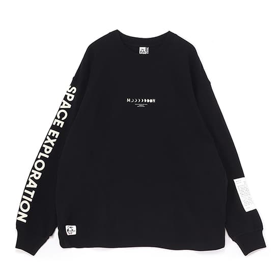 チャムス スペースブービームーンブラッシュドロングスリーブTシャツ CH01-2634 メンズ/男性用 Space Booby on the Moon Brushed L/S T 2025年秋冬新作