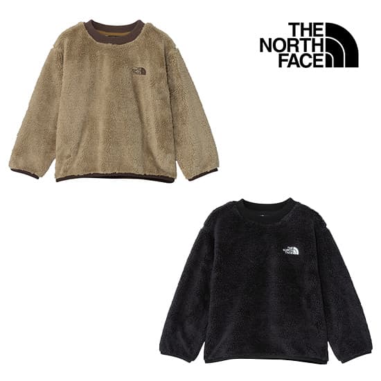 ザノースフェイス トドラーシェルパフリースクルー NAT72554 キッズ/子供用 フリーストップス T SHERPA FLEECE CR ※先行クリアランス【返品交換不可】
