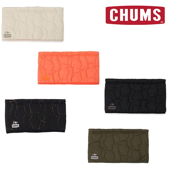 チャムス ブービーステッチパテッドネックウォーマー CH09-1349 ユニセックス/男女兼用  Booby Stitch Padded Neck Warmer 2025年秋冬新作