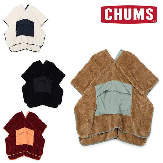 チャムス ブービーエルモパッカブルブランケットポンチョ CH09-1363 ユニセックス/男女兼用  Booby Elmo Packable Blanket Poncho 2025年秋冬新作