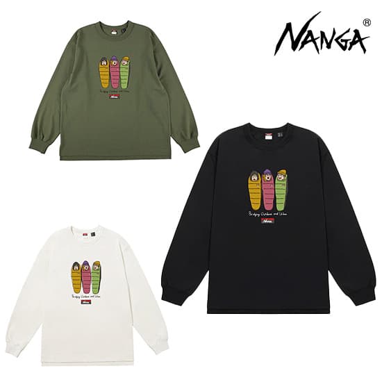 ナンガ エコハイブリッド ロングスリーブ Tシャツ / 3SLB N2530-1L063Z メンズ/男性用 長袖Tシャツ ECO HYBRID L／S TEE／3SLB ※先行クリアランスセール【返品交換不可】