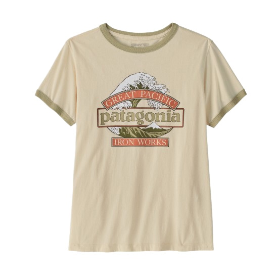 パタゴニア ウィメンズ・グレート・ウェーブス・リンガー・ティー 37864 レディース/女性用 半袖Tシャツ W's Great Waves Ringer Tee 2026年春夏新作