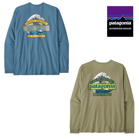 パタゴニア メンズ・ロングスリーブ・グレート・ウェーブス・レスポンシビリティー 37876 メンズ/男性用 長袖Tシャツ M's L/S Great Waves Responsibili-Tee 2026年春夏新作