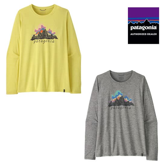 パタゴニア ウィメンズ・ロングスリーブ・キャプリーン・クール・デイリー・シャツ（フィッツロイ・ニンバス） 45462 レディース/女性用 長袖Tシャツ W's L/S Cap Cool Daily Shirt - Fitz Roy Nimbus 2026年春夏新作