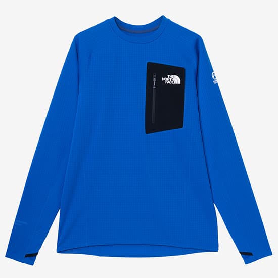 ザノースフェイス エクスペディションドライドットクルー NT12523 メンズ/男性用 長袖Ｔシャツ EX DRY DOT CR ※クリアランスセール【返品交換不可】