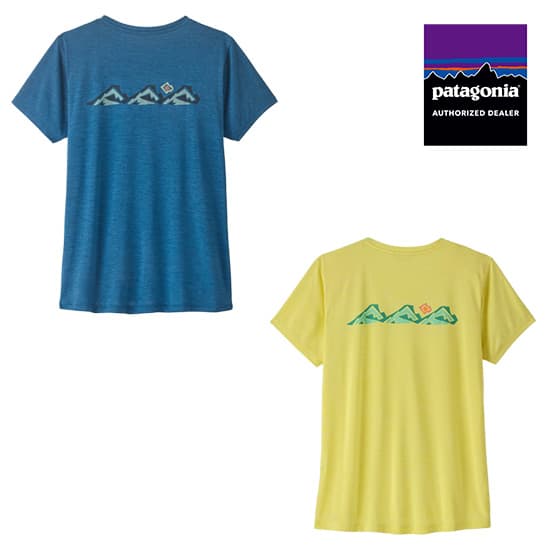 パタゴニア ウィメンズ・キャプリーン・クール・デイリー・シャツ（トレイルチェック） 45483 レディース/女性用 半袖Tシャツ W's Cap Cool Daily Shirt - Trailcheck 2026年春夏新作