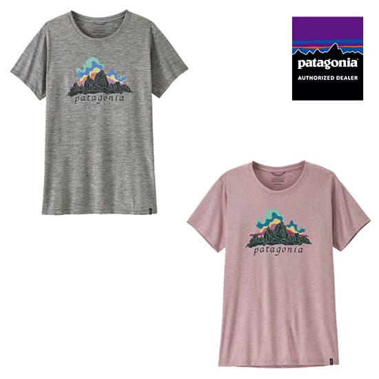 パタゴニア ウィメンズ・キャプリーン・クール・デイリー・シャツ（フィッツロイ・ニンバス） 45486 レディース/女性用 半袖Tシャツ W's Cap Cool Daily Shirt - Fitz Roy Nimbus 2026年春夏新作