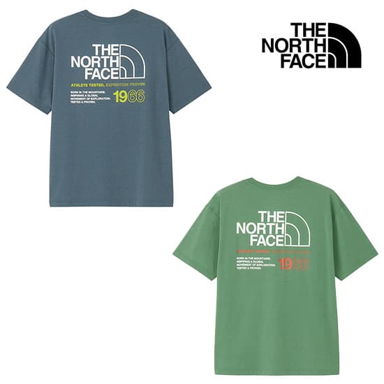 ザノースフェイス ショートスリーブ ES 66ロゴワイドティー NT32597 メンズ/男性用 半袖Tシャツ S/S ES 66 Logo Wide Tee 2026年春夏新作