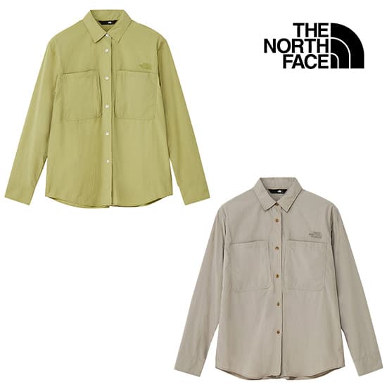 ザノースフェイス ラッスルキャノピーシャツ NRW12302 レディース/女性用 長袖シャツ Rustle Canopy Shirt ※クリアランスセール【返品交換不可】