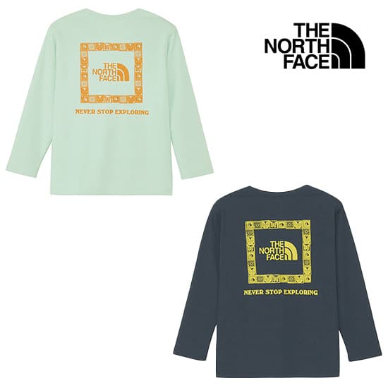 ザノースフェイス ロングスリーブTNFビーフリーグラフィックティー NTJ12636 キッズ/子供用 長袖Tシャツ L/S TNF Be Free Graphic Tee ※クリアランスセール【返品交換不可】