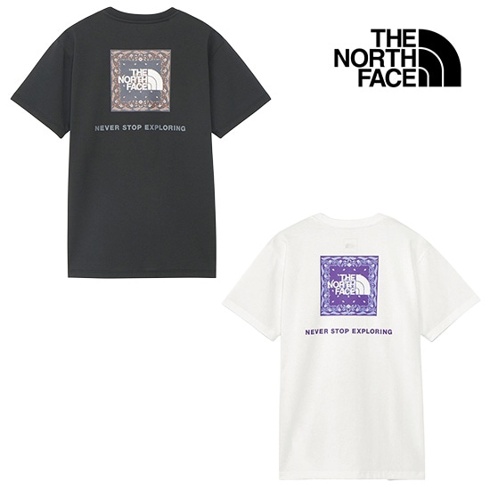 ザノースフェイス ショートスリーブバンダナスクエアロゴティー NTW32446 レディース/女性用 半袖Tシャツ S/S Bandana Square Logo Tee 2026年春夏新作