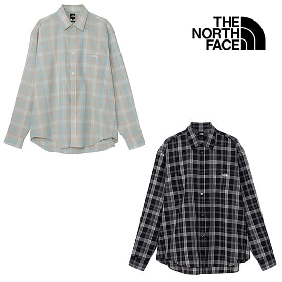 ザノースフェイス ロングスリーブフラッシュドライチェックシャツ NR12630 ユニセックス/男女兼用 長袖シャツ L/S FD Check Shirt ※クリアランスセール【返品交換不可】