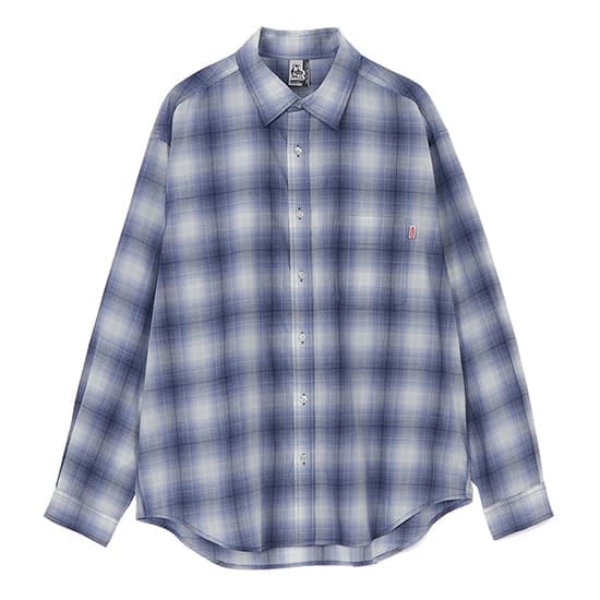 チャムス ライトウェイトロングスリーブシャツ CH02-1267 メンズ/男性用 長袖シャツ Light Weight L/S Shirt ※クリアランスセール【返品交換不可】