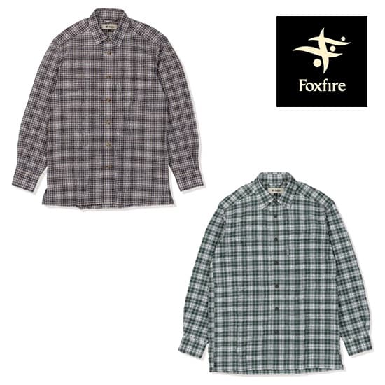 フォックスファイヤー Cシールドバンピーシャツ FXF5212638 メンズ/男性用 長袖シャツ C-SHIELD Bumpy Check Shirt ※クリアランスセール【返品交換不可】