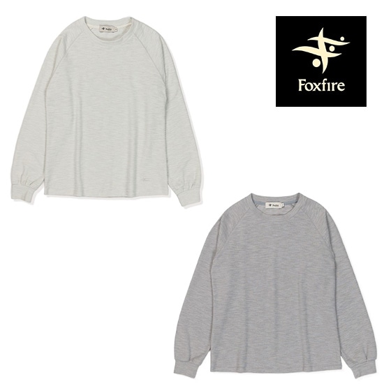フォックスファイヤー スラブリブラグランクルー FXF8215694 レディース/女性用 長袖Tシャツ Slab Rib Raglan Crew-neck ※クリアランスセール【返品交換不可】