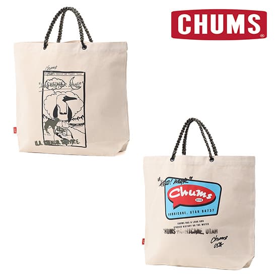 チャムス 守矢努 キャンバスロープトートバッグ CH60-4157  トートバッグ 守矢努 Canvas Rope Tote Bag 2026年春夏新作
