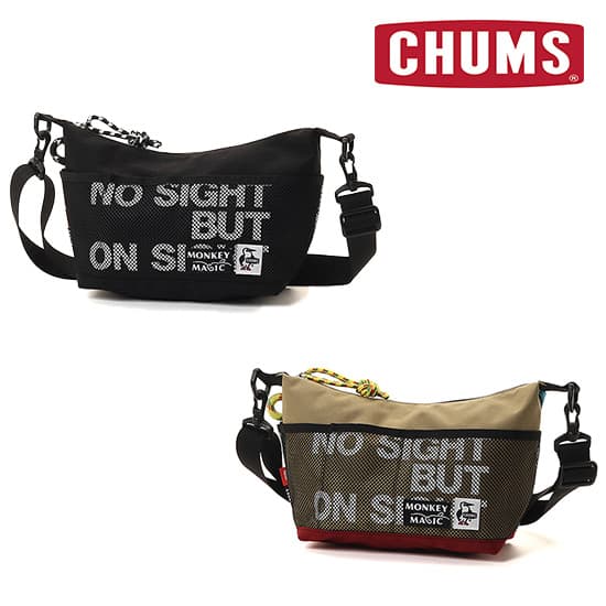 チャムス 26モンキーマジックメッシュポケットコレクトショルダーバッグ CH60-4075   26 Monkey Magic Mesh PKT Collect SHL Bag 2026年春夏新作
