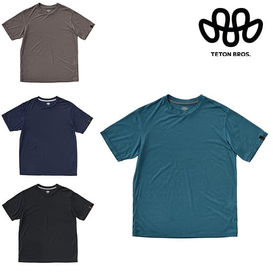 ティートンブロス  TB261-420 メンズ/男性用 半袖Tシャツ Axio Lite Tee 2026年春夏新作