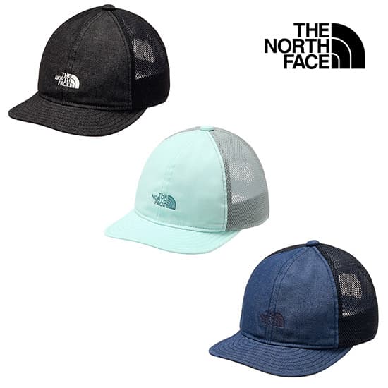 ザノースフェイス デニムメッシュキャップ（ベビー） NNB02615 キッズ/子供用 帽子 Baby Denim Mesh Cap ※クリアランスセール【返品交換不可】