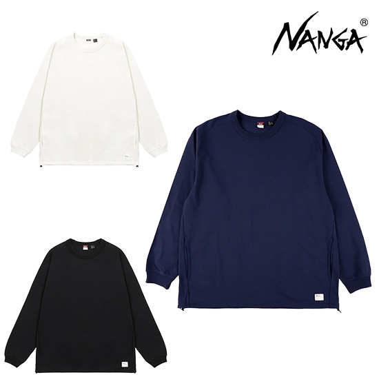 ナンガ エコハイブリッド オーバーサイズ ロングスリーブTシャツ NW2411-1G808 メンズ/男性用 カットソー ECO HYBRID OVERSIZED L／S TEE 2026年春夏新作