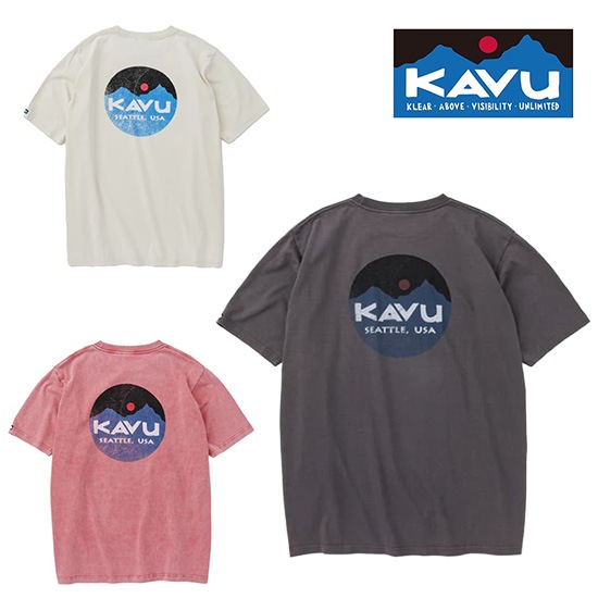 カブー マウンテンロゴTシャツ KAVU19822415 ユニセックス/男女兼用 半袖Tシャツ Mountain Logo Tee 2026年春夏新作