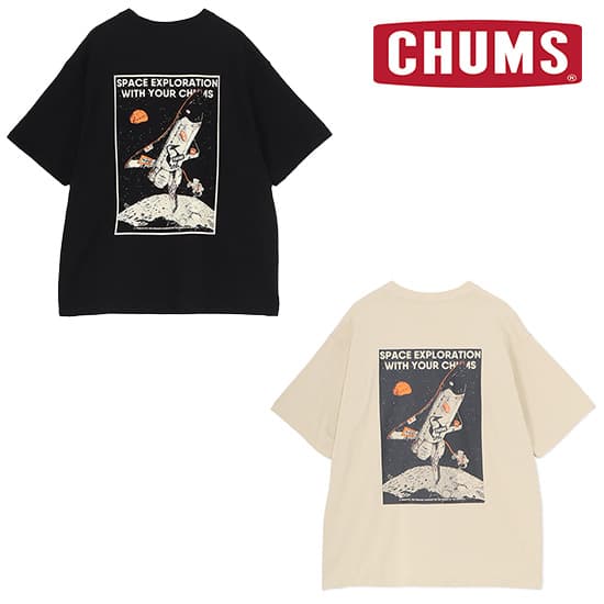チャムス スペースブービースペースシップポケットTシャツ CH01-2701 メンズ/男性用 半袖Tシャツ Space Booby Spaceship Pocket T-Shirt 2026年春夏新作