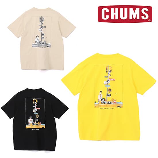 チャムス ブービーロストシティトリップポケットTシャツ CH01-2739 メンズ/男性用 半袖Tシャツ Booby Lost City Trip Pocket T-Shirt 2026年春夏新作