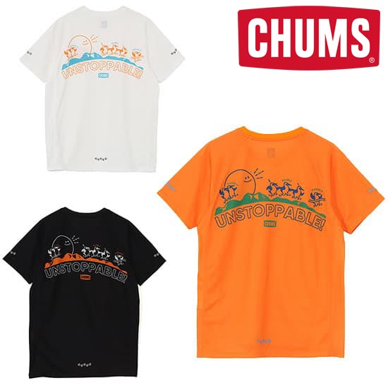 チャムス チャムス×みゃこ ランニングアンストッパブルTシャツ CH11-2796 レディース/女性用 CHUMS X みゃこ Running UNSTOPPABLE T-Shirt ※クリアランスセール【返品交換不可】