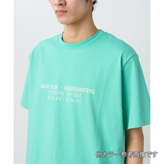 スノーピーク HQ Topographic Map T-Shirt TS-26SU003 ユニセックス
