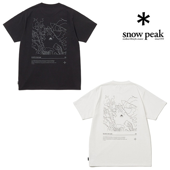 スノーピーク HQ Topographic Map T-Shirt TS-26SU003 ユニセックス/男女兼用 半袖Tシャツ  2026年春夏新作