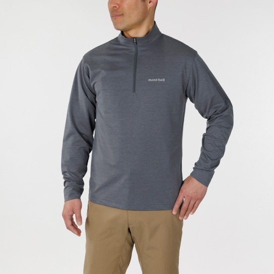 モンベル WIC. UVテクト ロングスリーブジップシャツ Men's 1114932