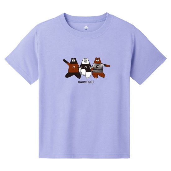 モンベル WIC.T Kid's ダンシングベア 1114966 キッズ/子供用 半袖Tシャツ  2026年春夏新作