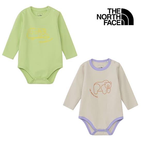 ザノースフェイス ロングスリーブスムースコットンロンパース（ベビー） NTB82606 キッズ/子供用  B L/S SM CO ROMPER 2026年秋冬新作