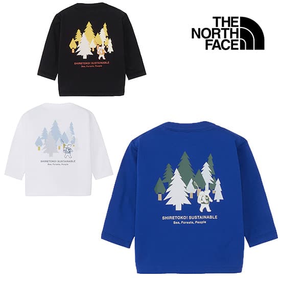 ザノースフェイス ロングスリーブシレトコトコティー（ベビー） NTB82630ST キッズ/子供用 長袖Tシャツ B L/S SHIRETOKO T 2026年秋冬新作