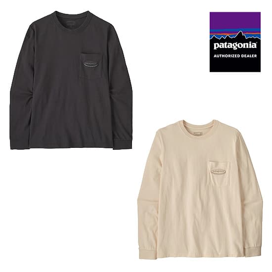 パタゴニア メンズ・ロングスリーブ・ミッドウェイト・'95 オーバル・ロゴ・ポケット・Tシャツ 37898 メンズ/男性用 長袖Tシャツ M's L/S MW '95 Oval Logo Pocket Tee 2026年秋冬新作