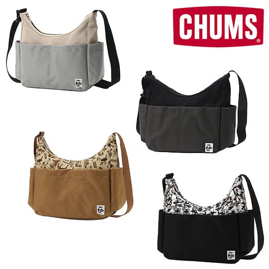 チャムス プレッピーショルダーバッグスウェットナイロン CH60-4008   Preppy Shoulder Bag Sweat Nylon 2026年秋冬新作
