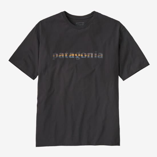 パタゴニア メンズ・'73 テキスト・ロゴ・オーガニック・Tシャツ 37776 メンズ/男性用 半袖Tシャツ M's '73 Text Logo Organic T-Shirt コットンTシャツ アウトドア