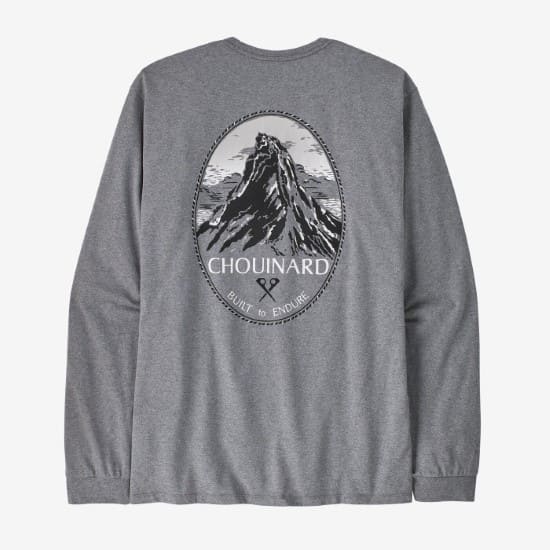 パタゴニア メンズ・ロングスリーブ・シュイナード・クレスト・レスポンシビリティー 37779 メンズ/男性用 長袖Tシャツ M's L/S Chouinard Crest Responsibili-Tee※クリアランス【返品交換不可】