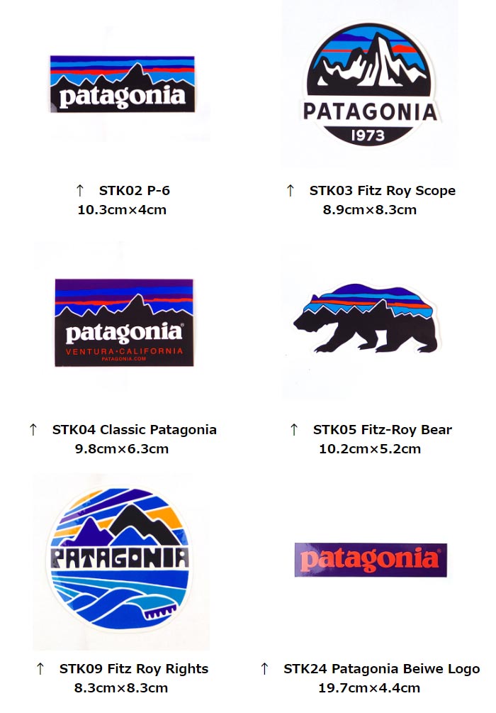 パタゴニア ステッカー PATASTICKER100 ステッカー デザイン シール デカール アウトドアグッズ用 アウトドアギア用 