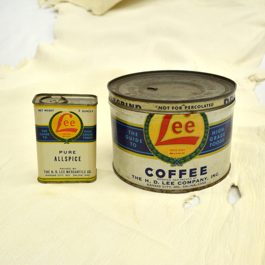 ～30's H.D.Lee Mercantile Co. Advertising ' COFFEE缶 & SPICE缶 Set ' ...