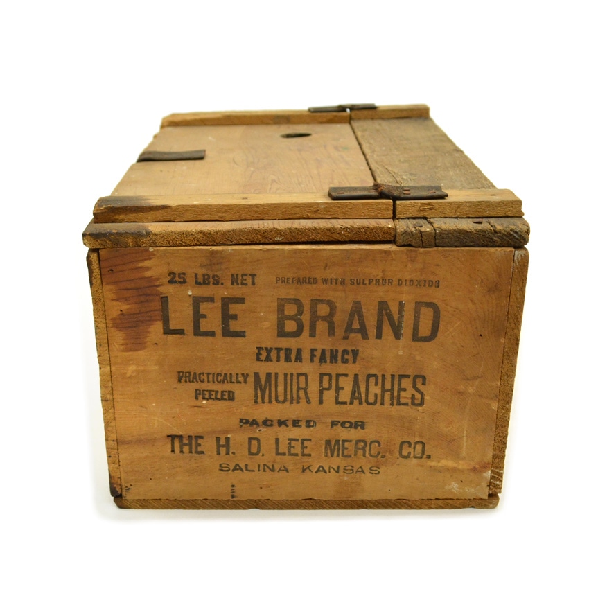 ～30's H.D.Lee Mercantile Co. Advertising ' LEE BRAND ' Wood Box ...