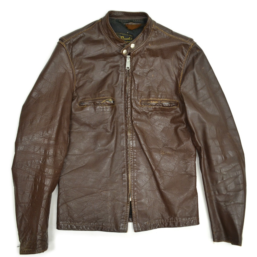 60's BROOKS ' Cafe Racer ' SINGLE RIDERS BROWN ... 38