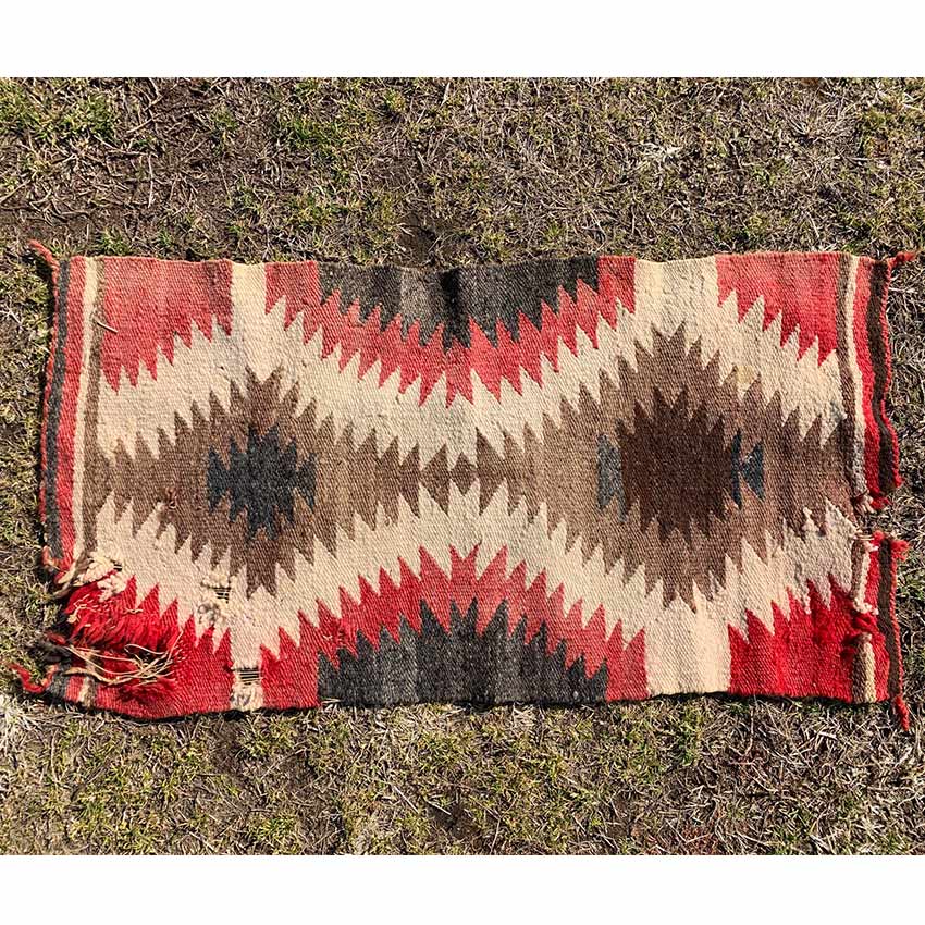 circa ～1930's Navajo Rug ' Eye dazzler ' ... 91cm×49cm